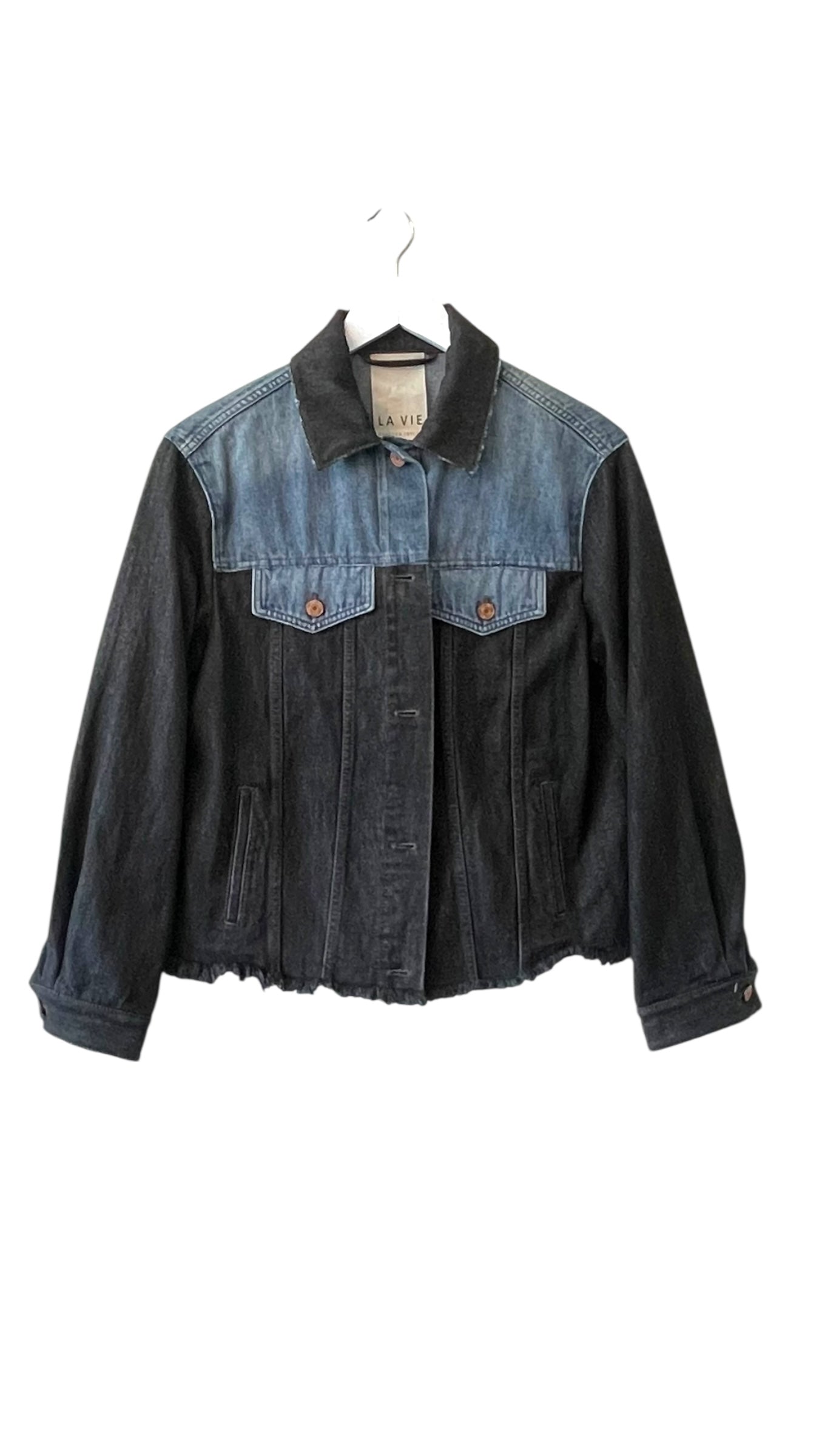 LaVie two tone denim jacket