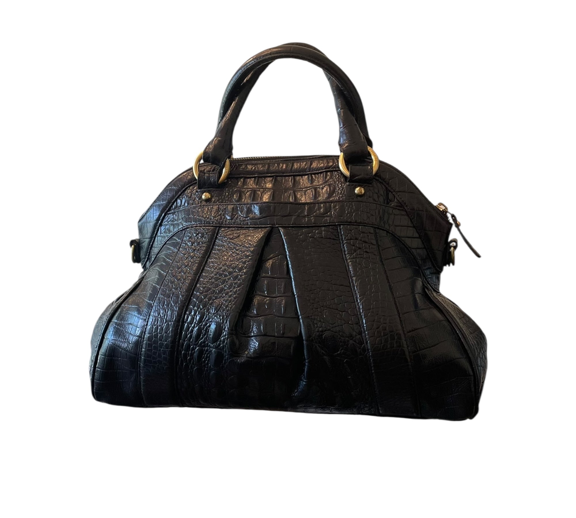 Brahmin Louise satchel with roses