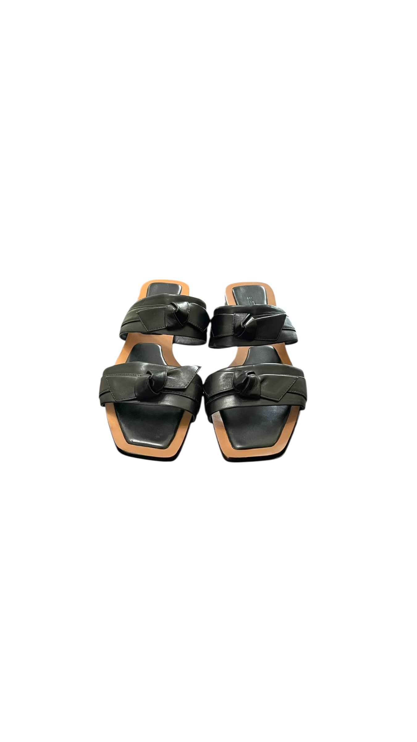 Alexandre Birman Clarita leather knot two bands sandal