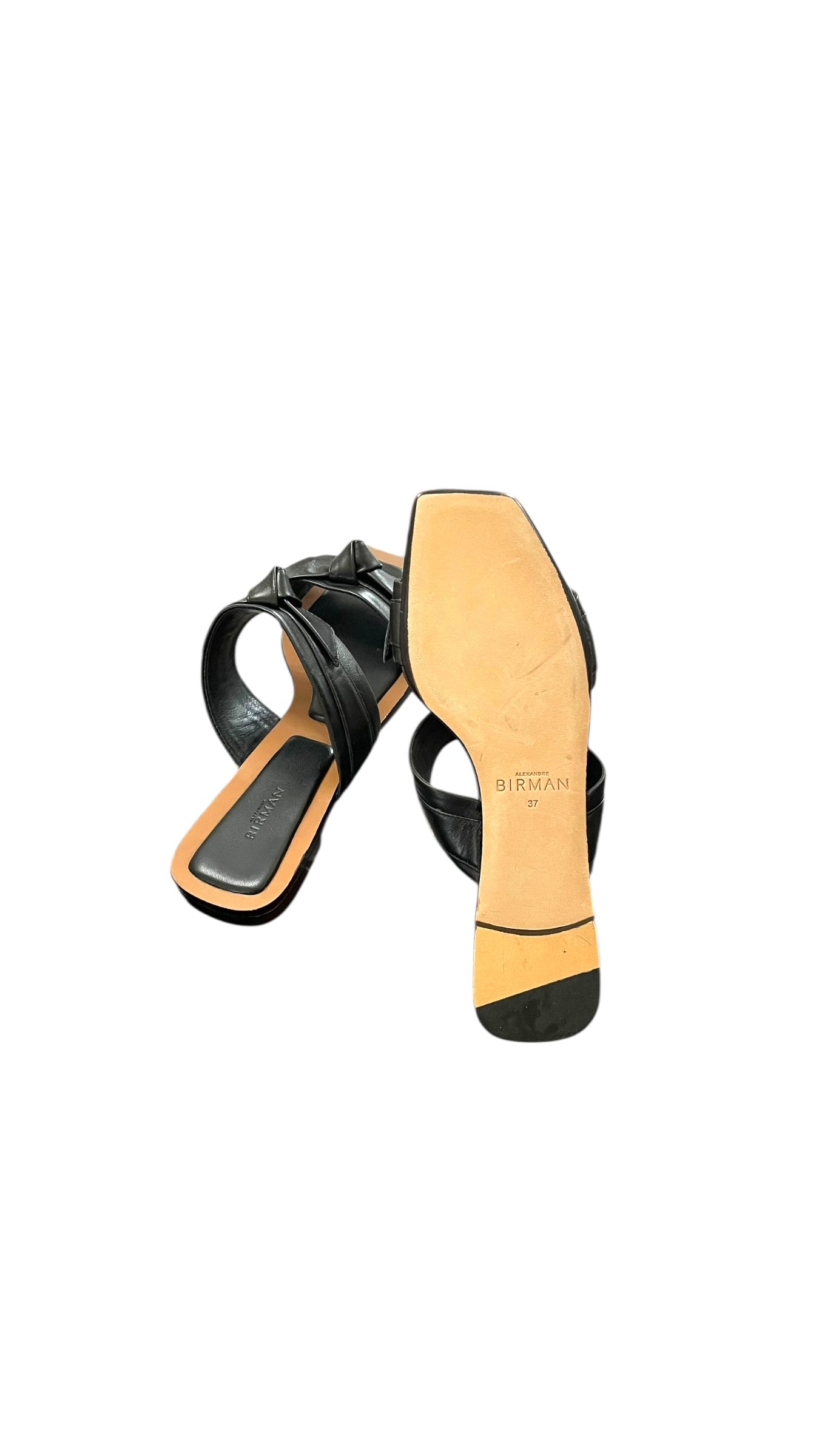 Alexandre Birman Clarita leather knot two bands sandal
