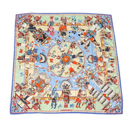 Hermès "Kachinas" silk scarf designed by Kermit Oliver