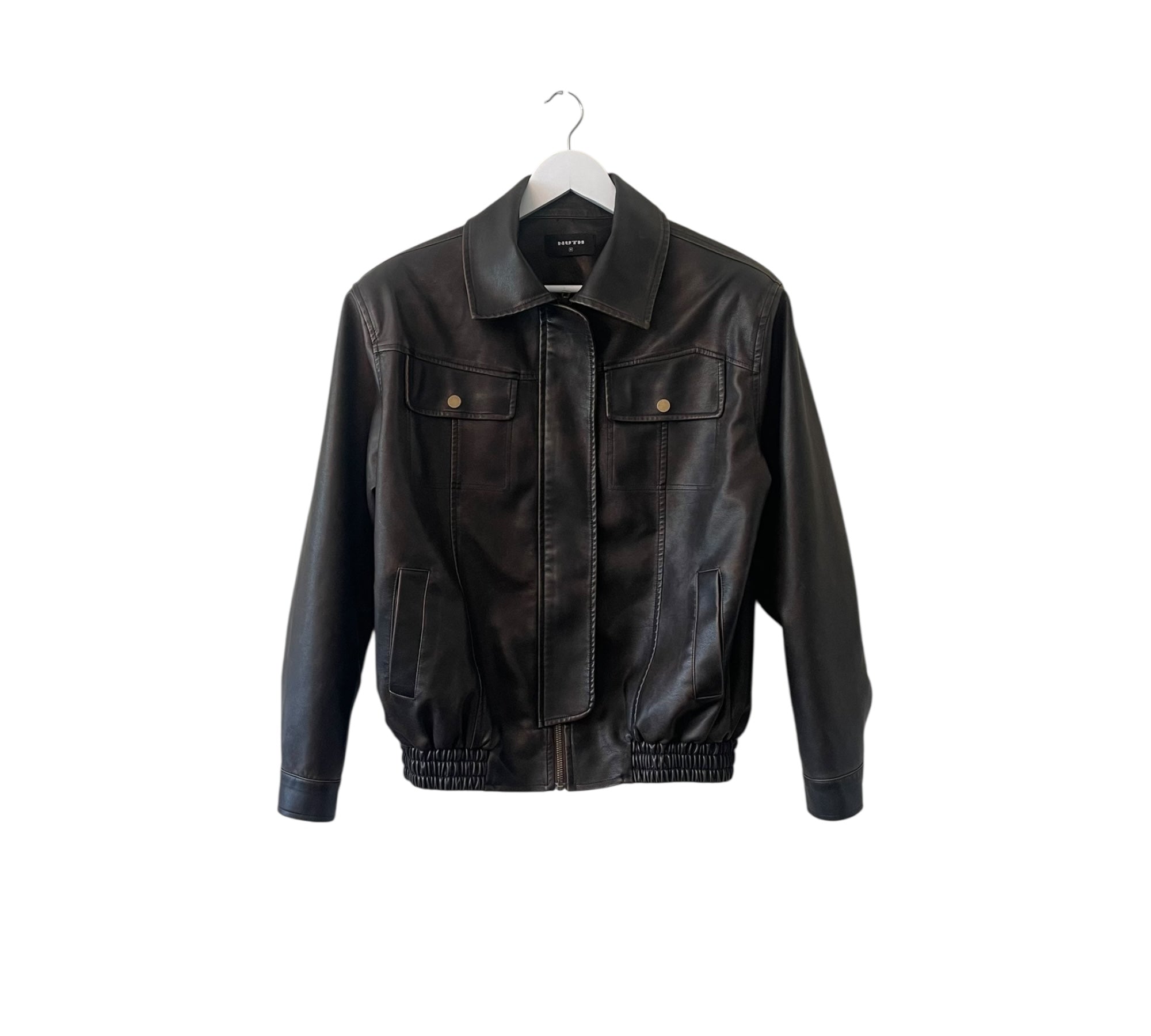 Nuth distressed vegan leather