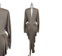 Patricia Owens beige draped harem pant jumpsuit