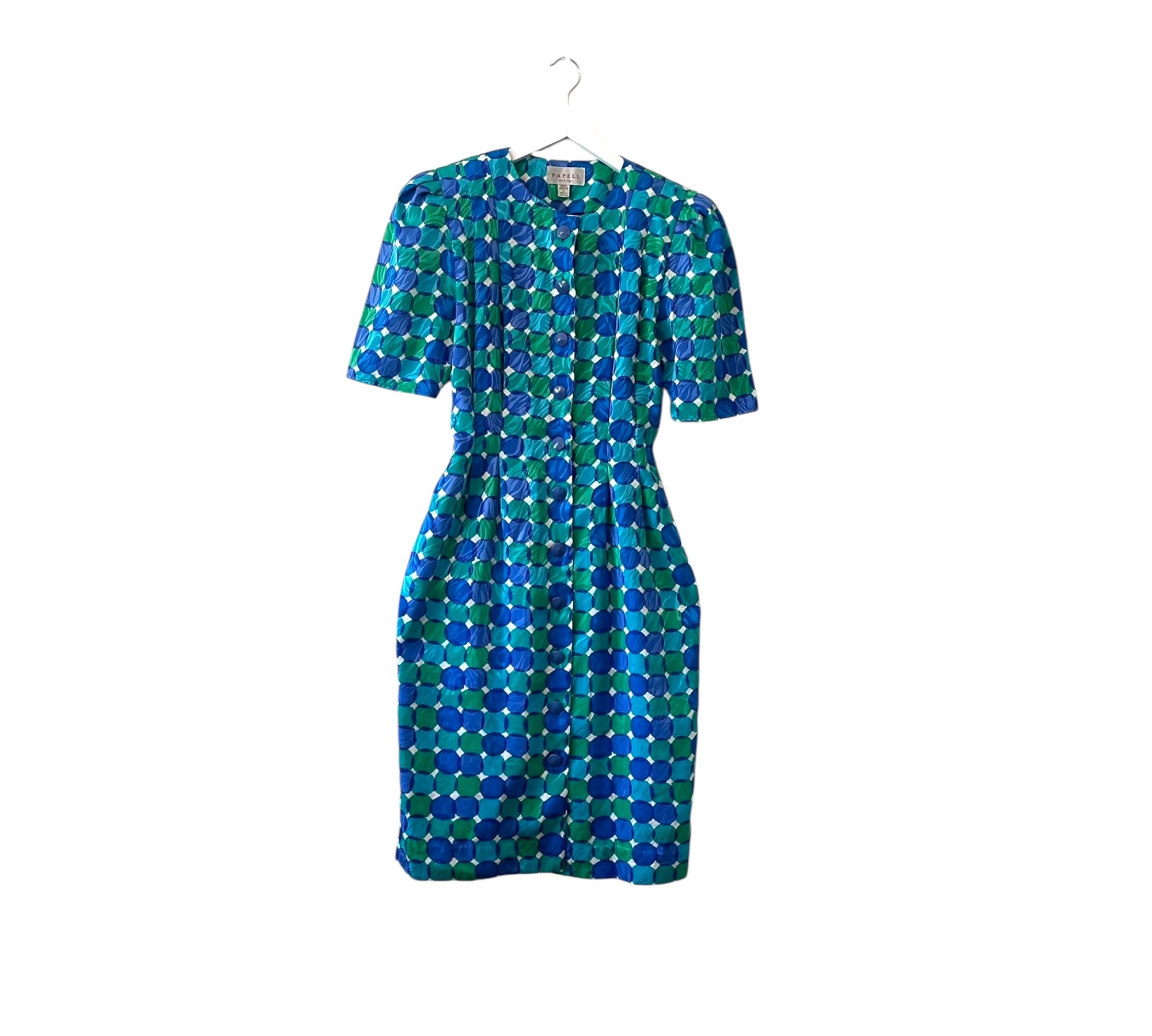 Papell button down midi dress