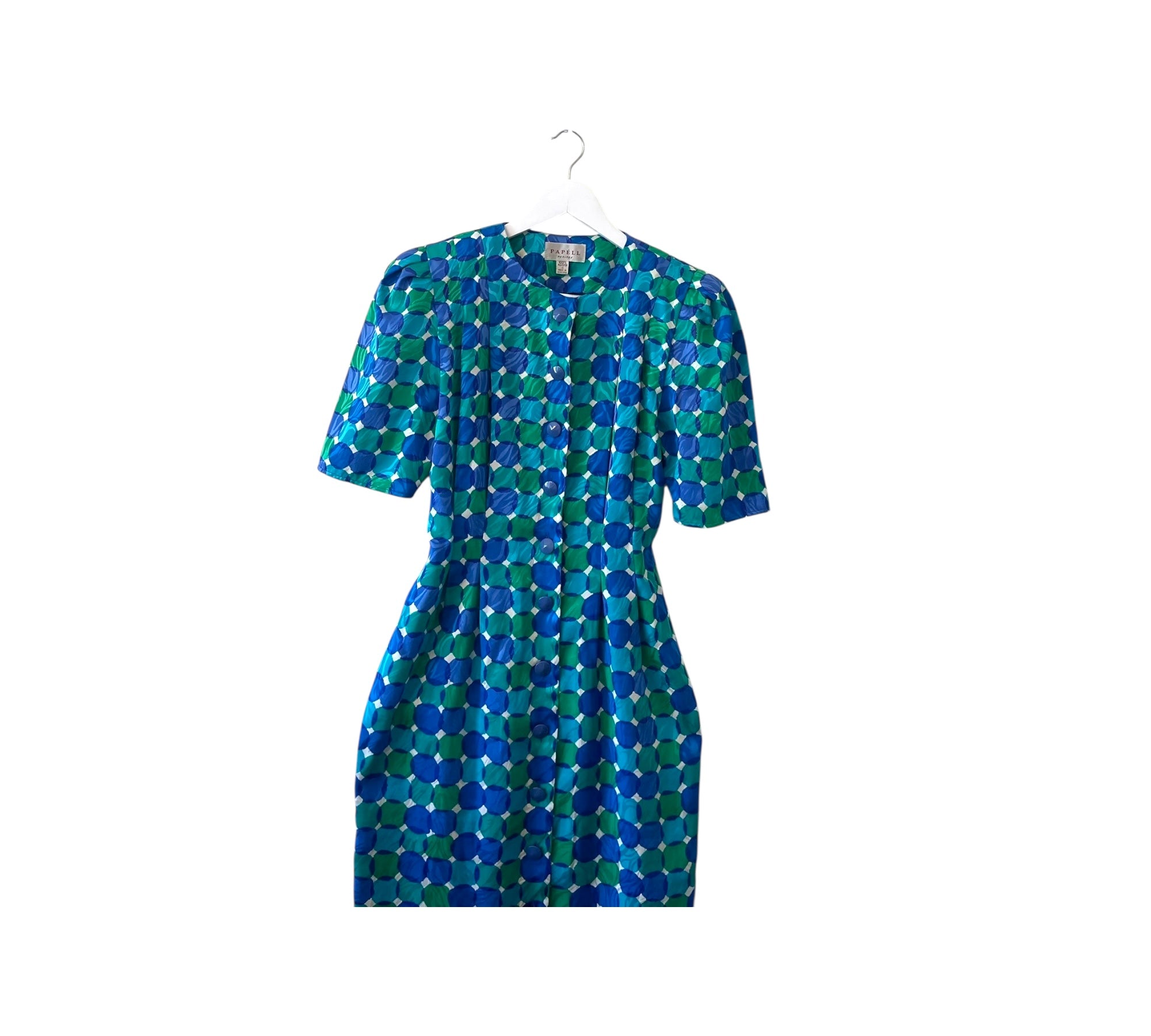 Papell button down midi dress