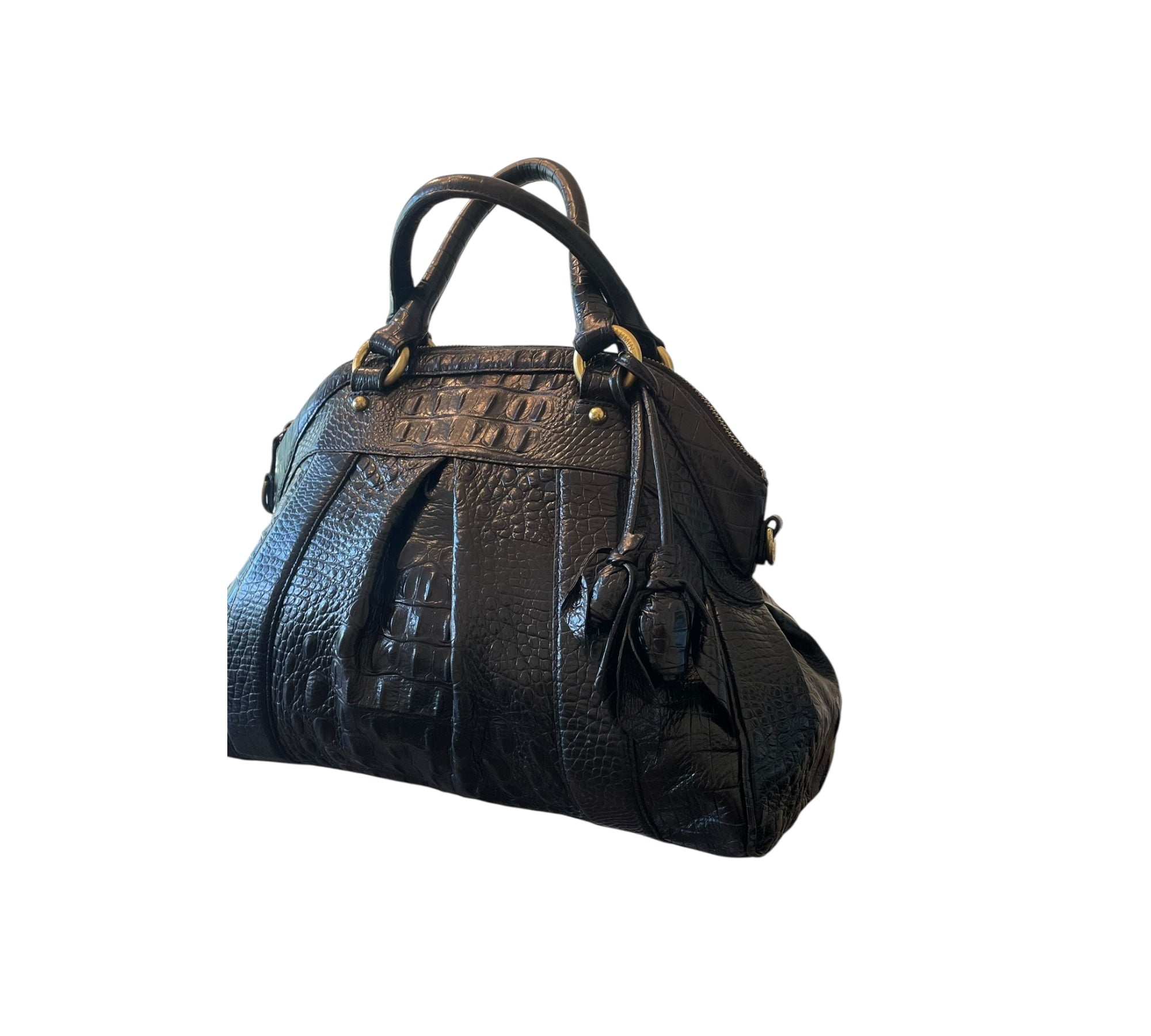 Brahmin Louise satchel with roses