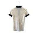 Prada rib knit cream shirt