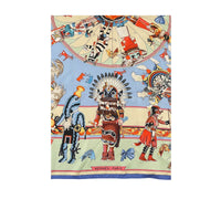 Hermès "Kachinas" silk scarf designed by Kermit Oliver