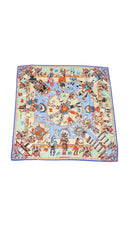 Hermès "Kachinas" silk scarf designed by Kermit Oliver