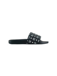 MCM Women's Monogram Print Rubber Slides
