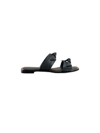 Alexandre Birman Clarita leather knot two bands sandal