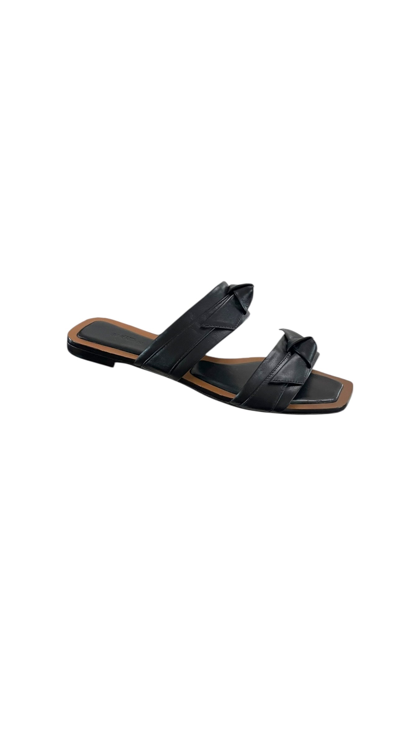 Alexandre Birman Clarita leather knot two bands sandal