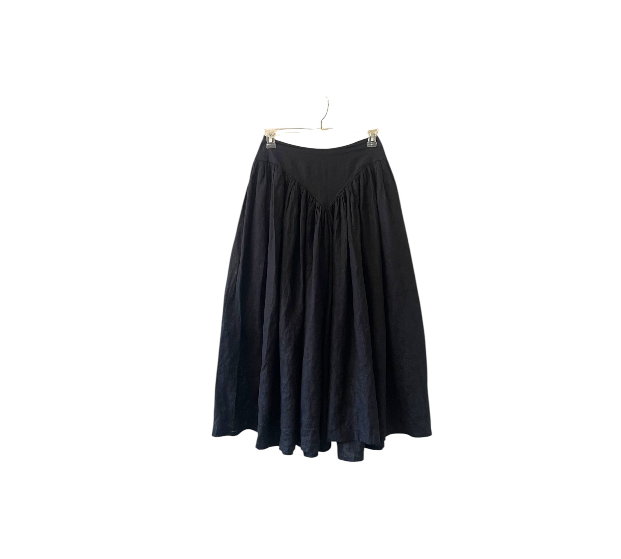FeNoel black linen panty pants