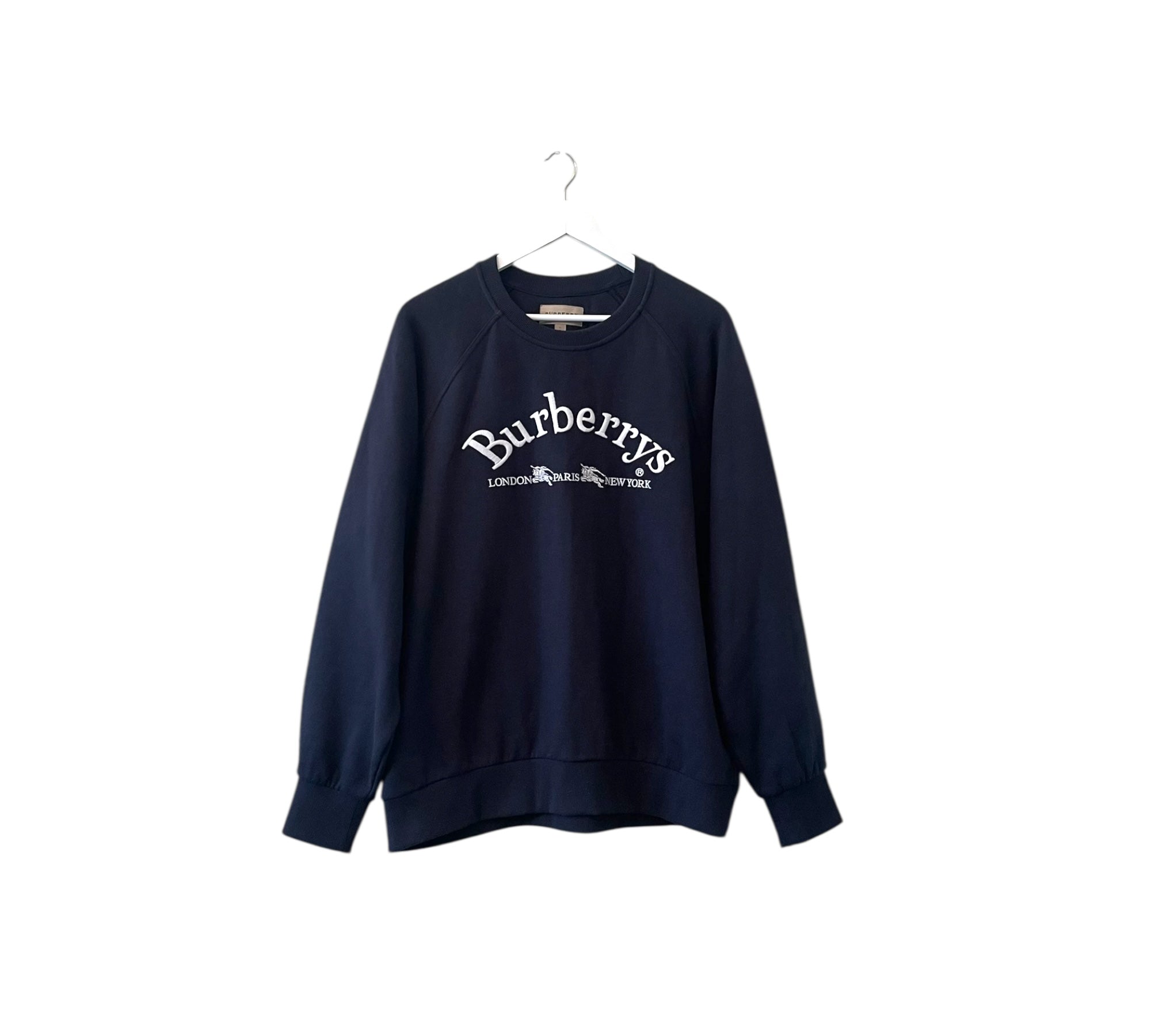 Burberry graphic print crew neck pullover sweater